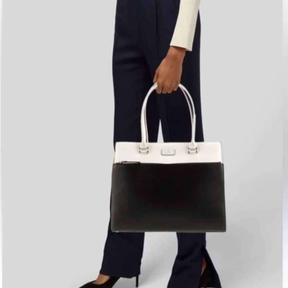 Kate Spade Maeve Shoulder Bag Grove Street Black/White Shoulder Bag Tote